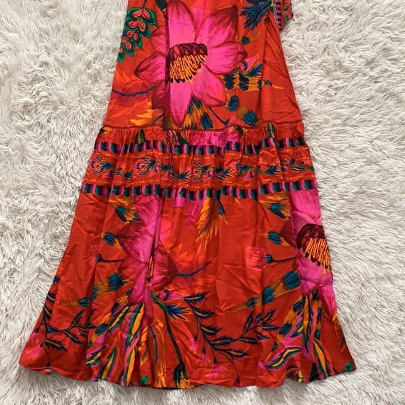 FARM Rio Vibrant Floral Maxi Dress - Red and Pink - Picture 9 of 14